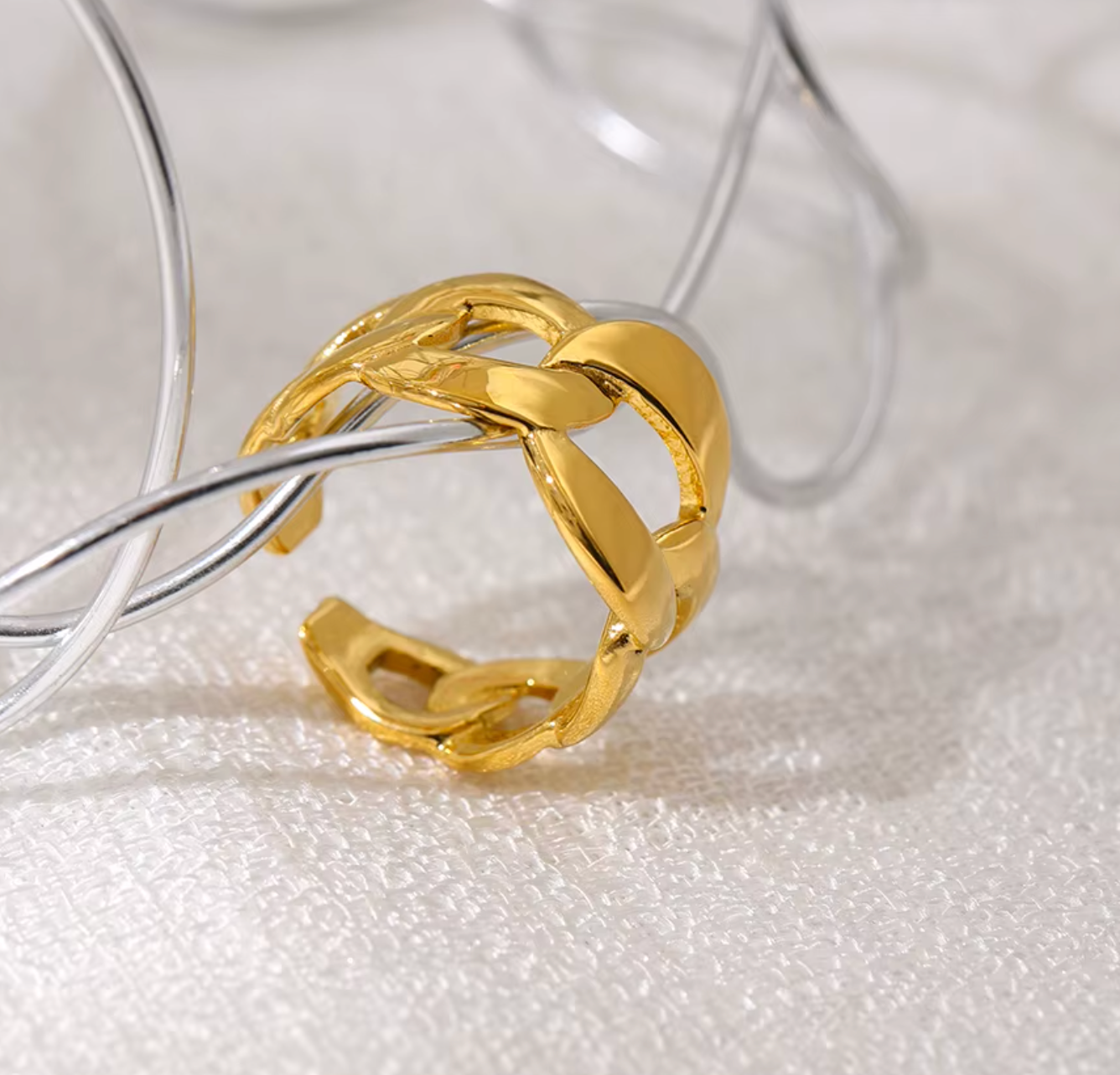 High - Grade Real 18K Gold Plated Rings