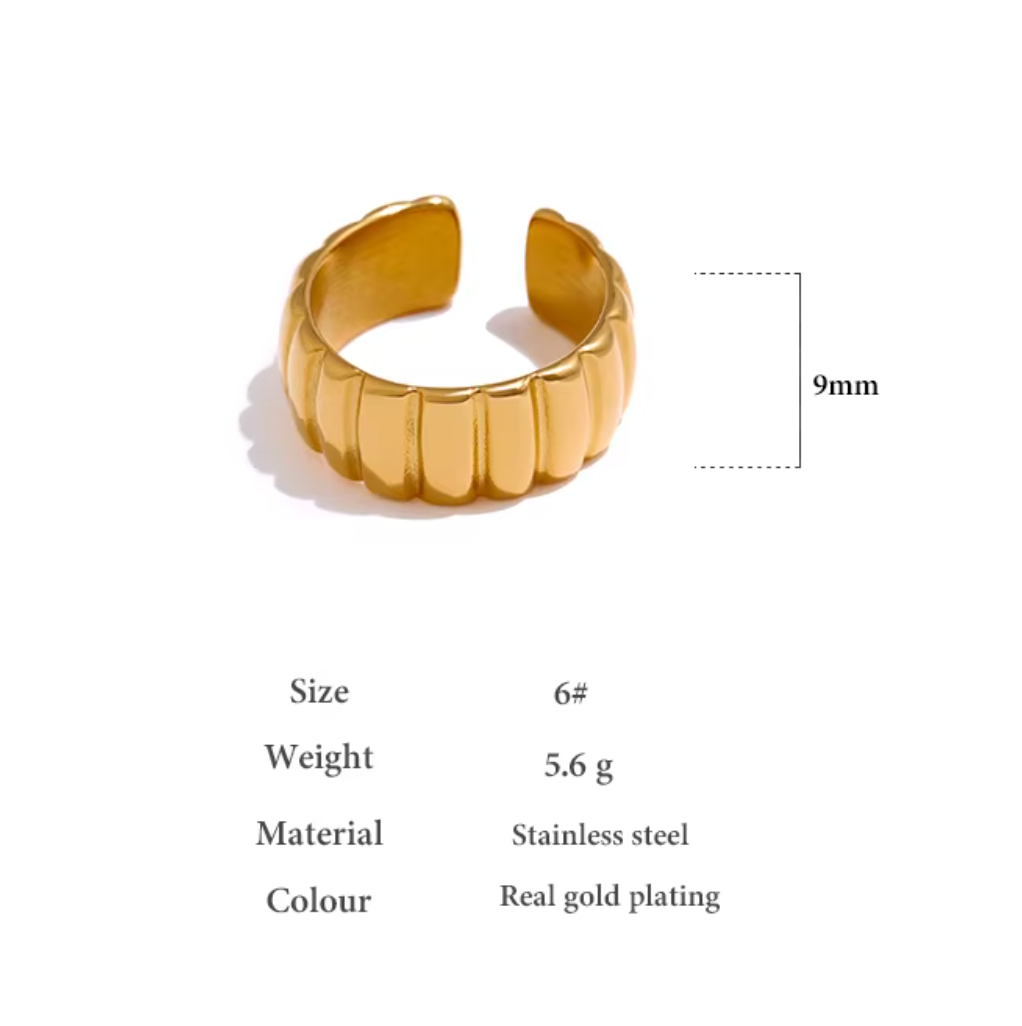 High - Grade Real 18K Gold Plated Rings
