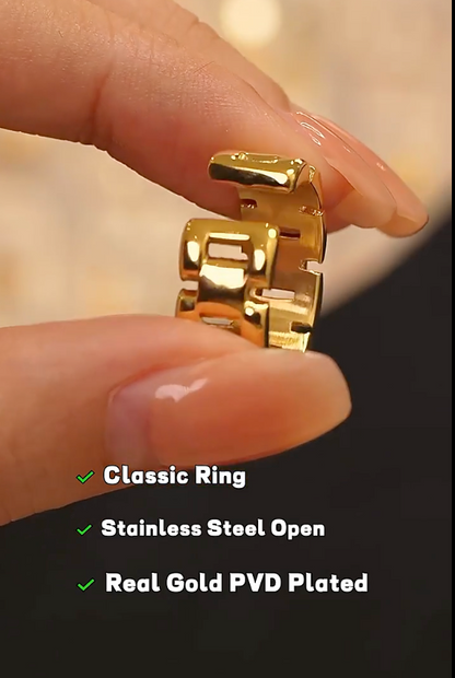 High - Grade Real 18K Gold Plated Rings
