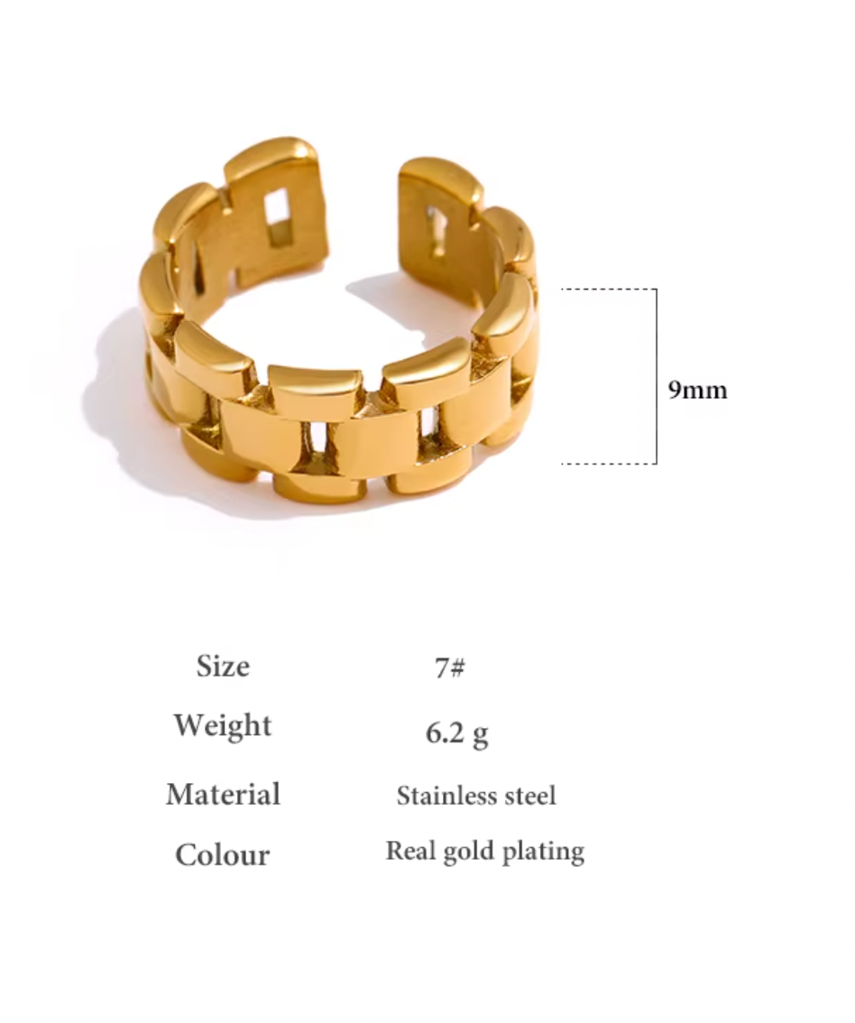 High - Grade Real 18K Gold Plated Rings