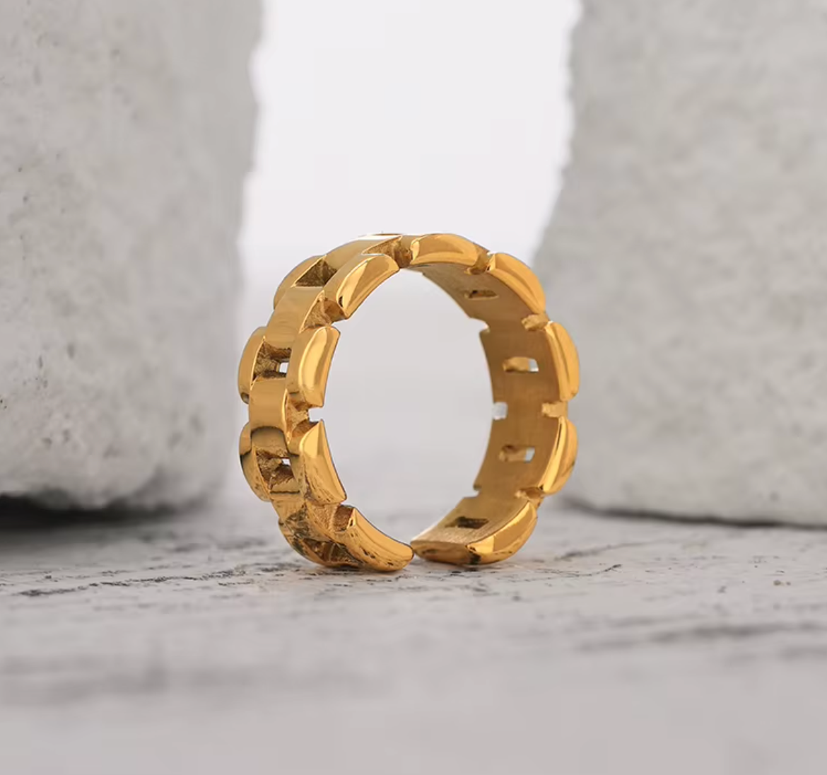 High - Grade Real 18K Gold Plated Rings