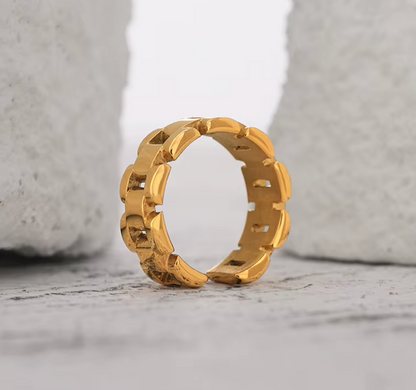 High - Grade Real 18K Gold Plated Rings