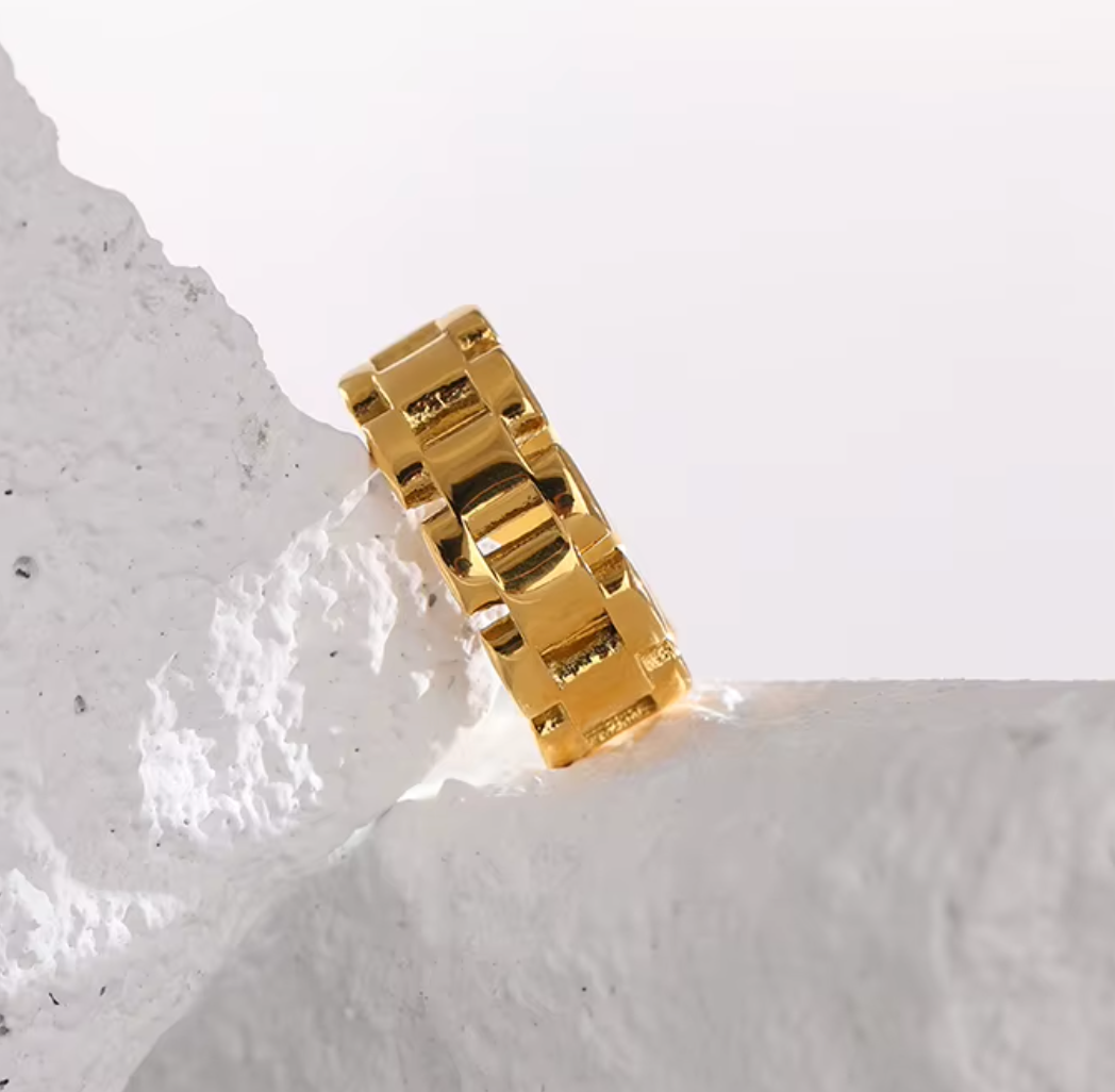 High - Grade Real 18K Gold Plated Rings