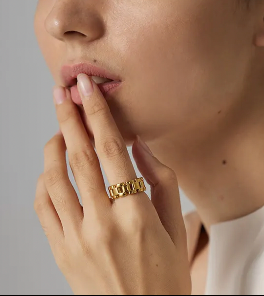 High - Grade Real 18K Gold Plated Rings
