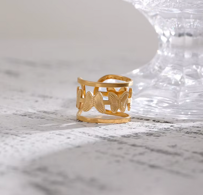 High - Grade Real 18K Gold Plated Rings (Waterproof)