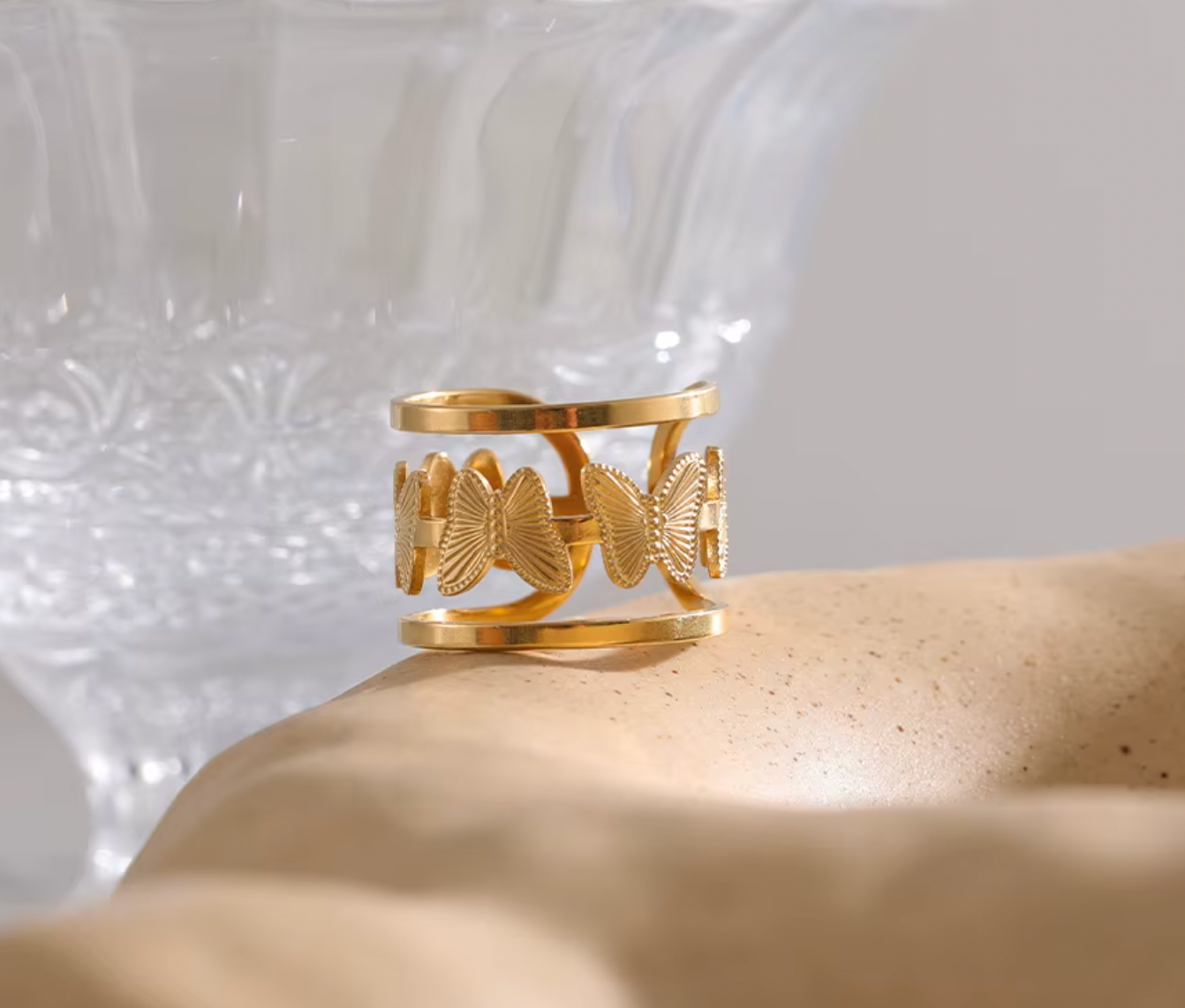 High - Grade Real 18K Gold Plated Rings (Waterproof)