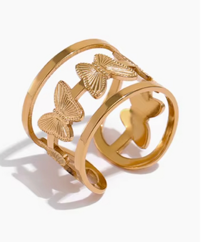 High - Grade Real 18K Gold Plated Rings (Waterproof)