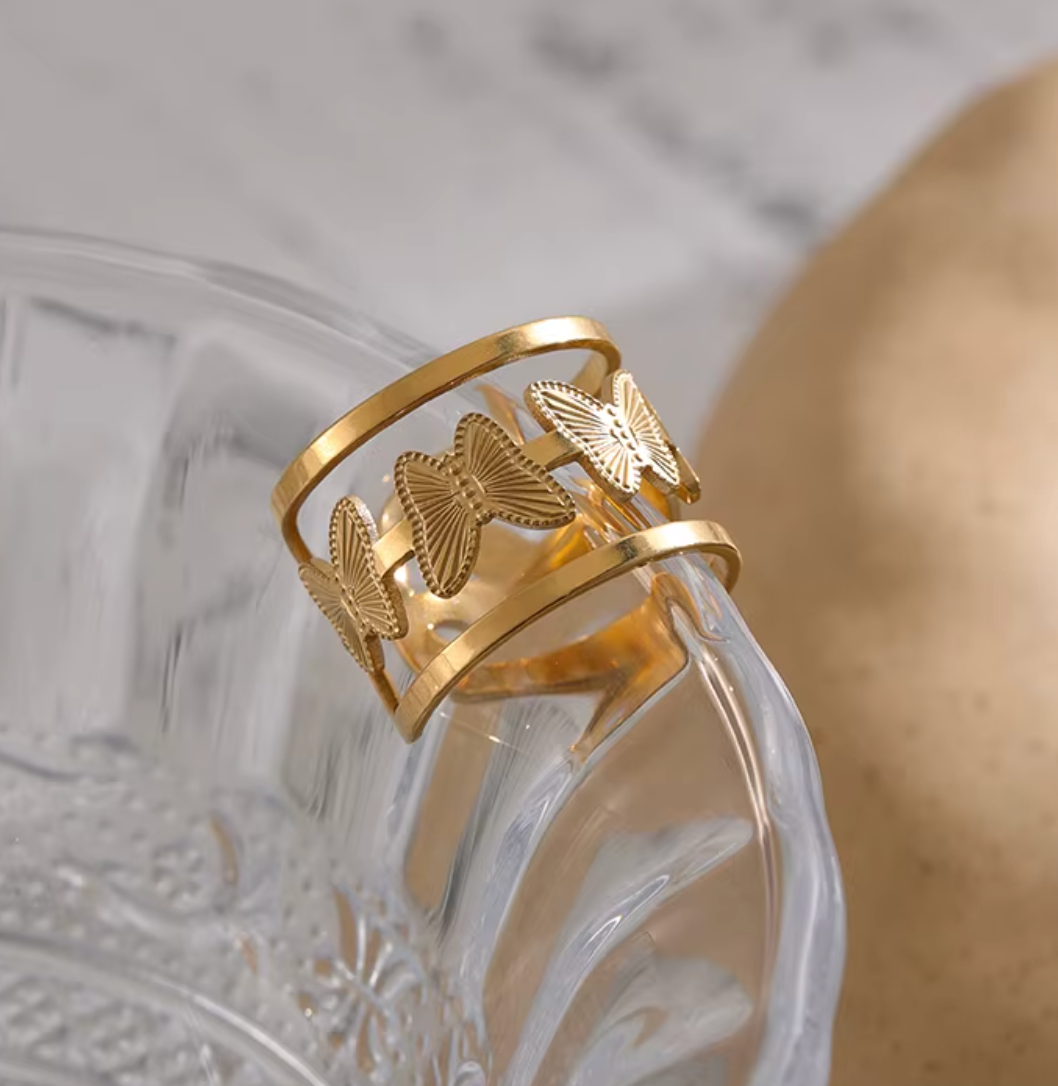 High - Grade Real 18K Gold Plated Rings (Waterproof)