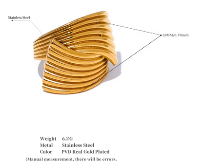 High - Grade Real 18K Gold Plated Rings (Waterproof)