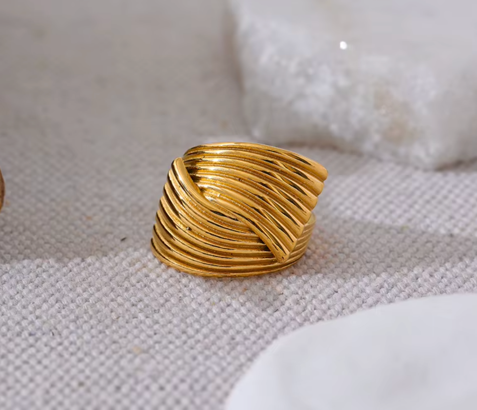 High - Grade Real 18K Gold Plated Rings (Waterproof)