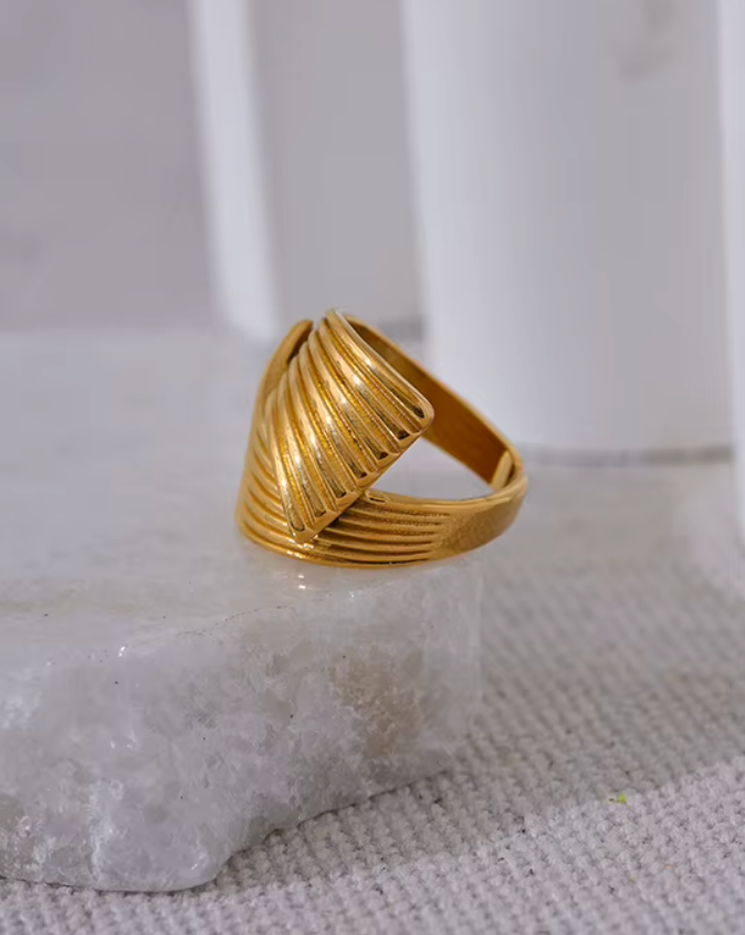 High - Grade Real 18K Gold Plated Rings (Waterproof)