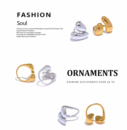 High - Grade Real 18K Gold Plated Rings (Waterproof)
