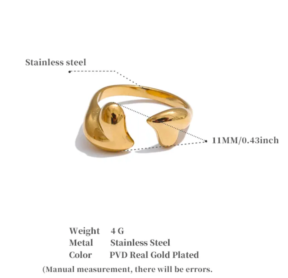 High - Grade Real 18K Gold Plated Rings (Waterproof)