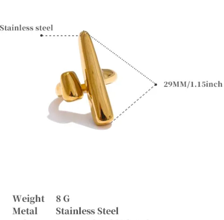 High - Grade Real 18K Gold Plated Rings (Waterproof)