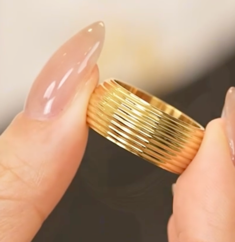 High - Grade Real 18K Gold Plated Rings (Waterproof)