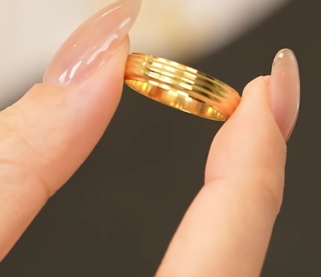 High - Grade Real 18K Gold Plated Rings (Waterproof)
