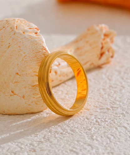 High - Grade Real 18K Gold Plated Rings (Waterproof)