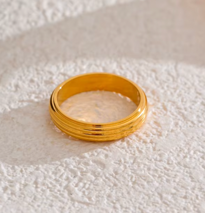 High - Grade Real 18K Gold Plated Rings (Waterproof)