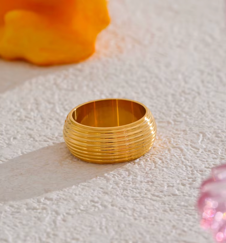 High - Grade Real 18K Gold Plated Rings (Waterproof)