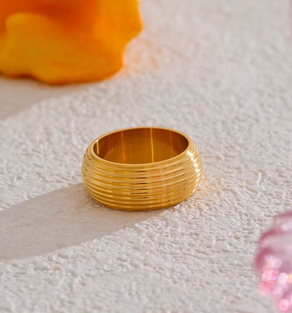 High - Grade Real 18K Gold Plated Rings (Waterproof)