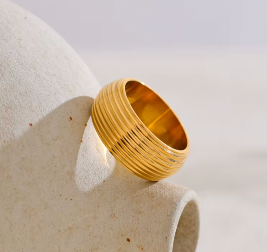 High - Grade Real 18K Gold Plated Rings (Waterproof)