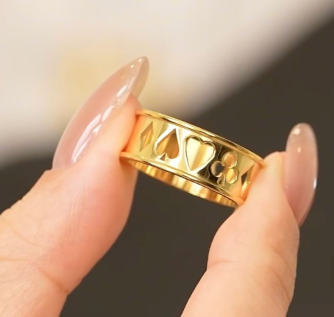High - Grade Real 18K Gold Plated Rings (Waterproof)