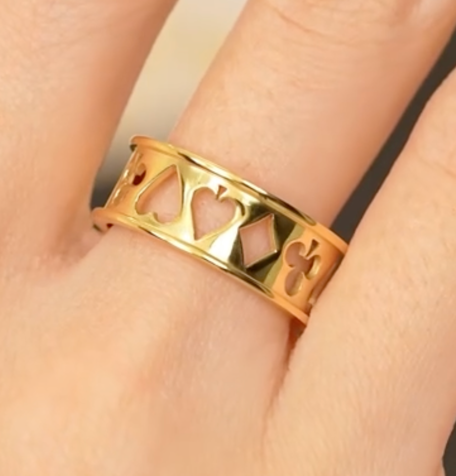 High - Grade Real 18K Gold Plated Rings (Waterproof)