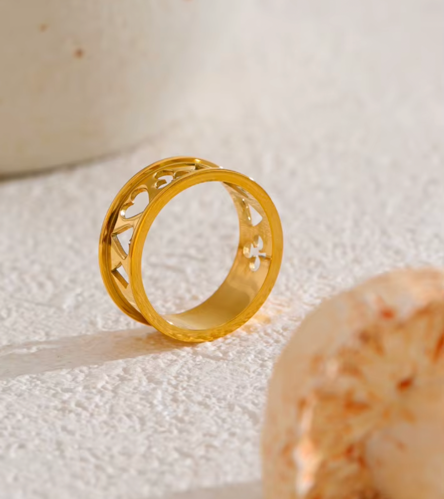 High - Grade Real 18K Gold Plated Rings (Waterproof)