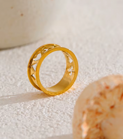 High - Grade Real 18K Gold Plated Rings (Waterproof)