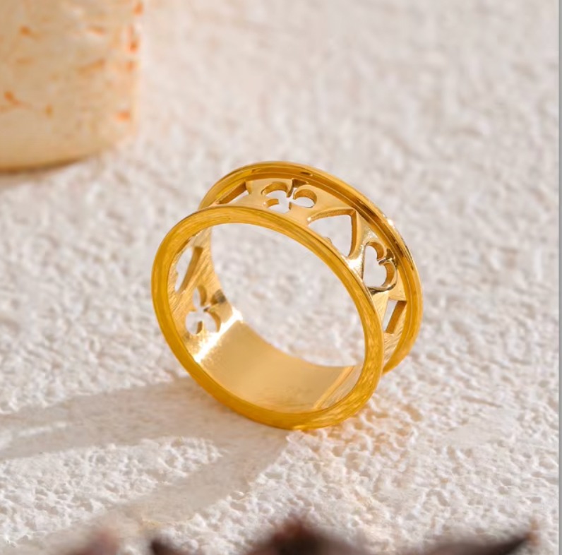 High - Grade Real 18K Gold Plated Rings (Waterproof)