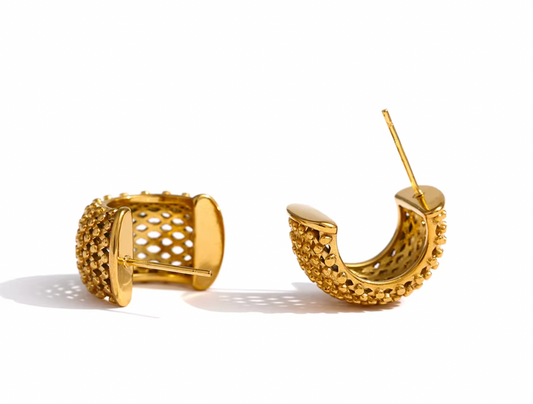 High - Grade Real 18K Gold Plated Women Earring (Waterproof)