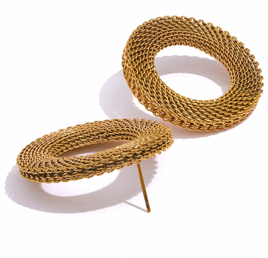High - Grade Real 18K Gold Plated Women Earring (Waterproof)