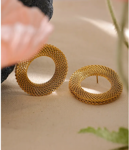 High - Grade Real 18K Gold Plated Women Earring (Waterproof)