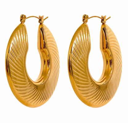 High - Grade Real 18K Gold Plated Women Earring (Waterproof)