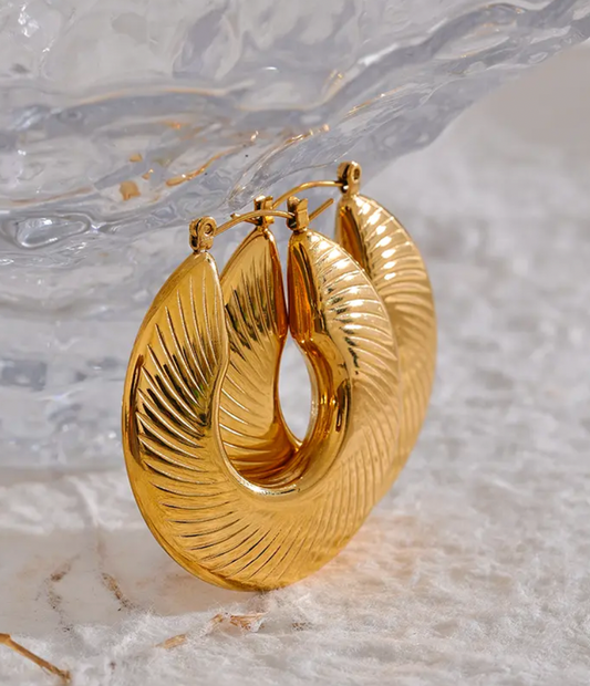 High - Grade Real 18K Gold Plated Women Earring (Waterproof)