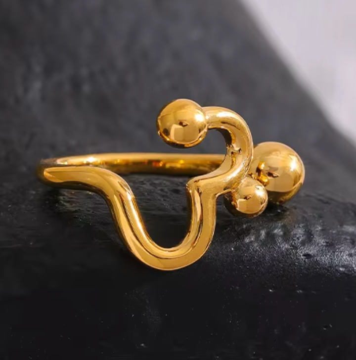 High - Grade Real 18K Gold Plated Rings (Waterproof)