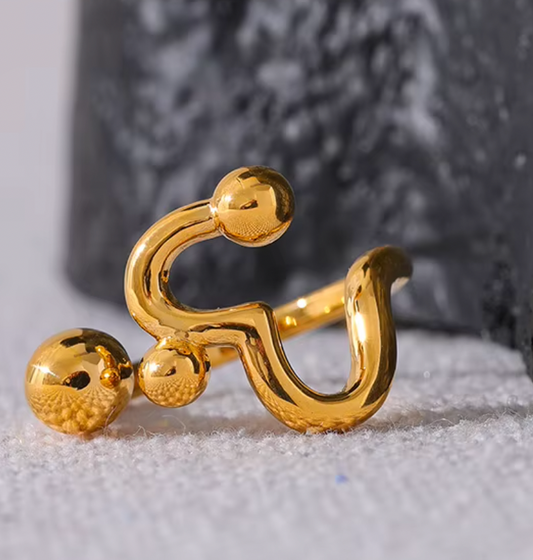 High - Grade Real 18K Gold Plated Rings (Waterproof)