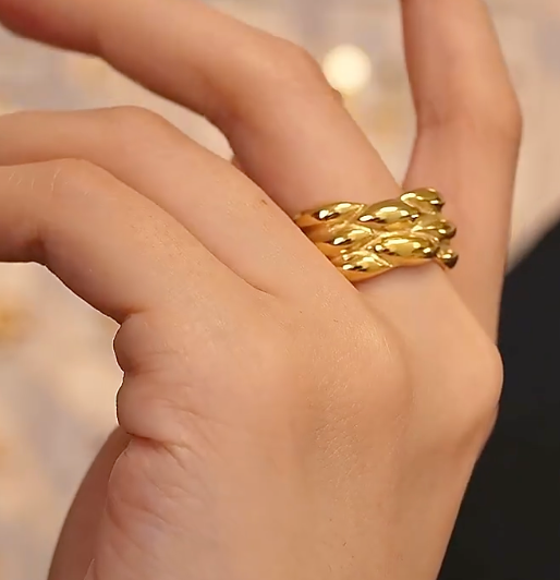 High - Grade Real 18K Gold Plated Rings (Waterproof)