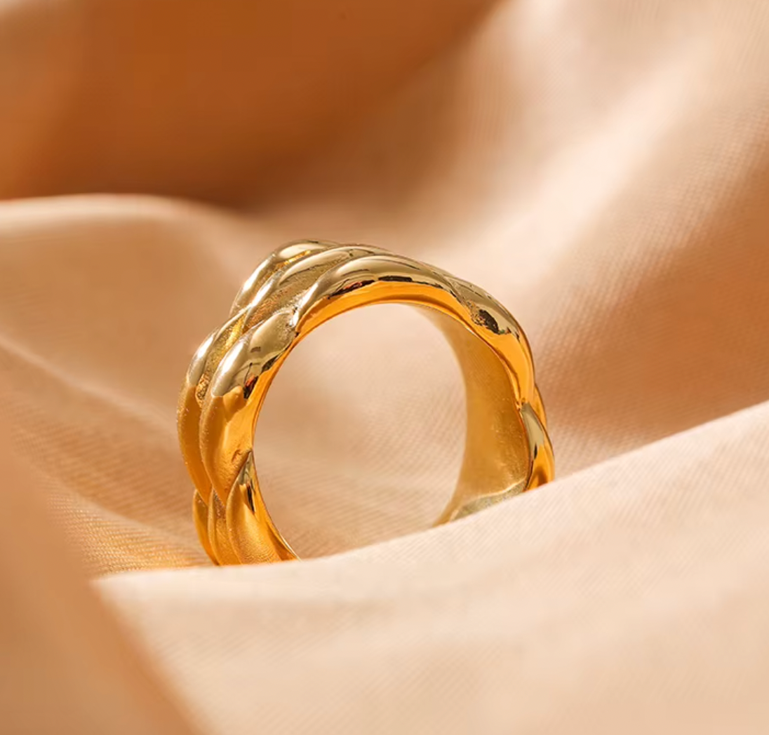 High - Grade Real 18K Gold Plated Rings (Waterproof)