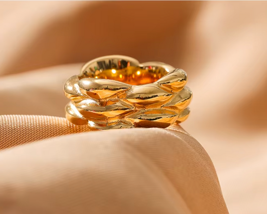 High - Grade Real 18K Gold Plated Rings (Waterproof)