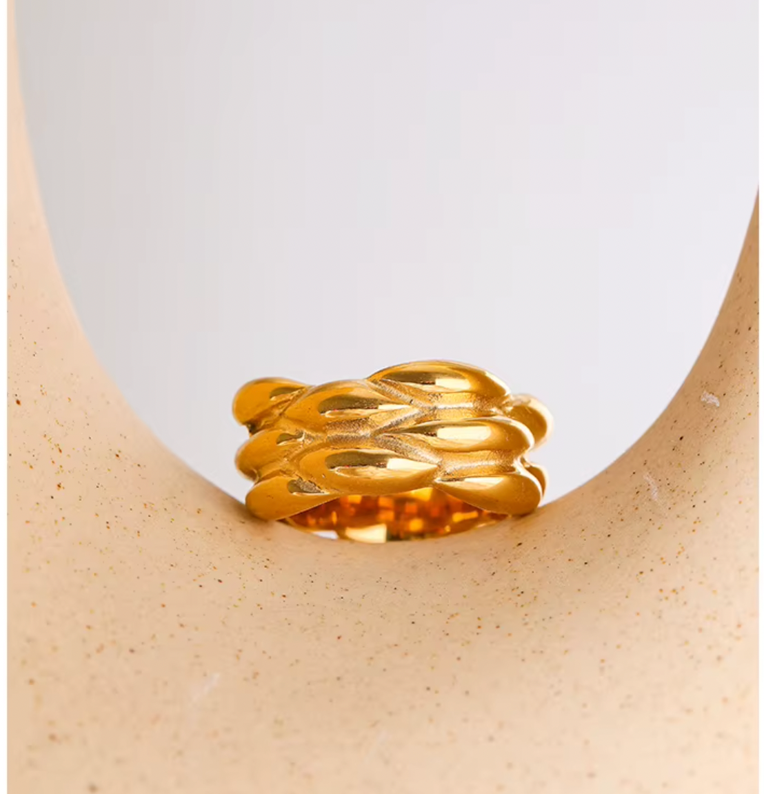 High - Grade Real 18K Gold Plated Rings (Waterproof)