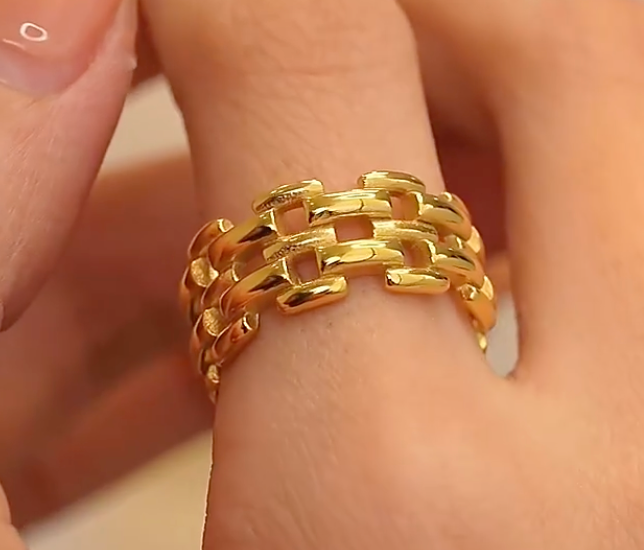 High - Grade Real 18K Gold Plated Rings (Waterproof)