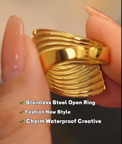 High - Grade Real 18K Gold Plated Rings (Waterproof)