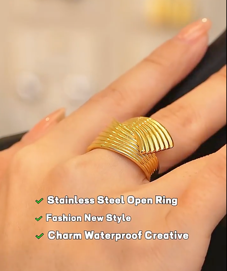 High - Grade Real 18K Gold Plated Rings (Waterproof)