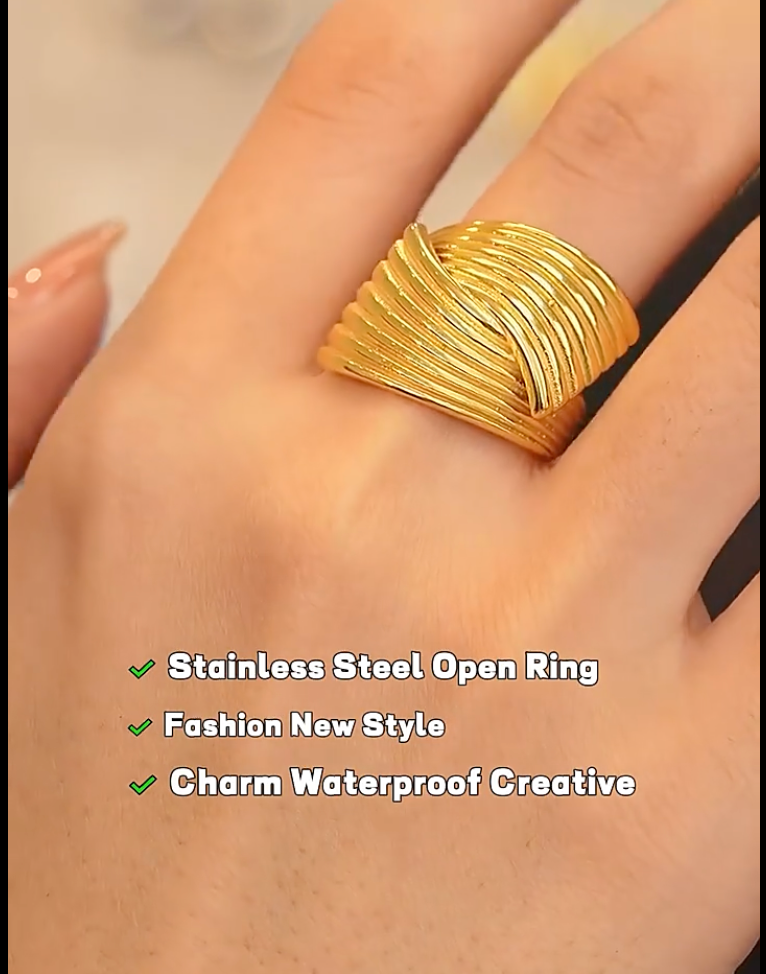 High - Grade Real 18K Gold Plated Rings (Waterproof)