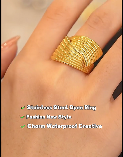 High - Grade Real 18K Gold Plated Rings (Waterproof)