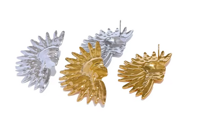 Mayans 18K Gold Plated Earrings