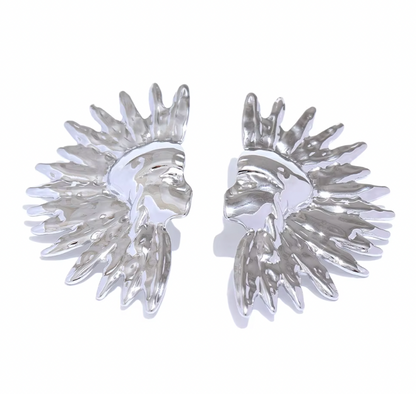 Mayans 18K Gold Plated Earrings