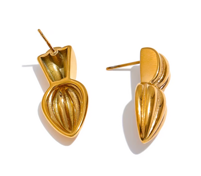 Peas in a Pod 18K Real Gold Plated Earrings