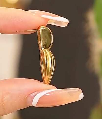 Peas in a Pod 18K Real Gold Plated Earrings